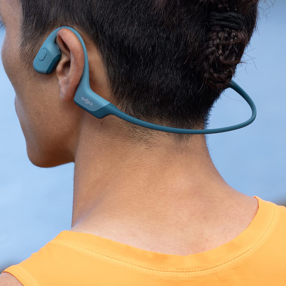 SHOKZ OpenRun Pro - Open-Ear Bluetooth Bone Conduction Sport Headphones - Sweat Resistant Wireless Earphones for Workouts and Running with Premium