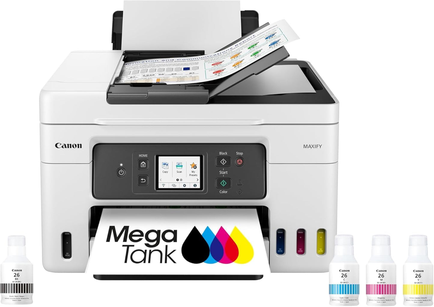 Canon MAXIFY GX4020 All-in-One Printer with 2-Years Ink Included for Home Office, Small Business, Labels and Efficient Wireless Printing (5779C002) +