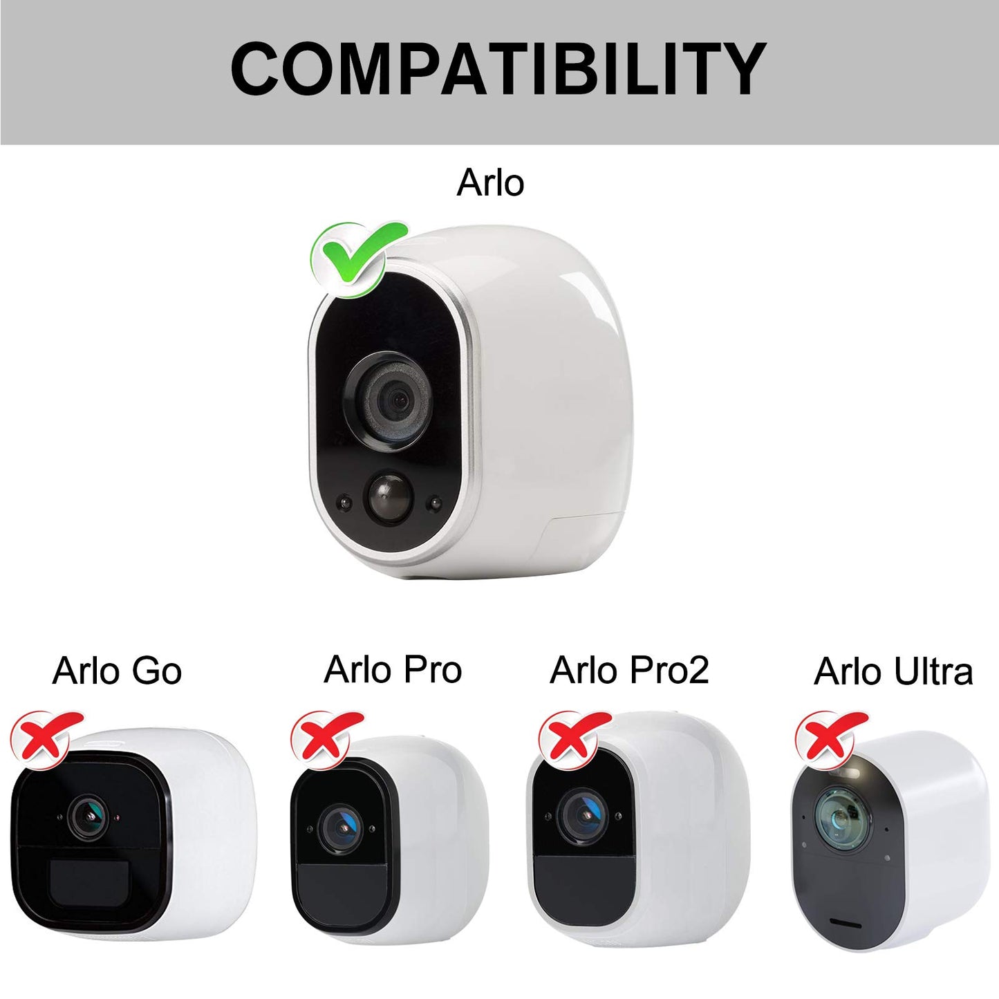 Power Adapter Compatible with Arlo (Replace CR123A), with 25Feet/7.5m Weatherproof Outdoor Cable Continuously Power Your Security Camera, Not
