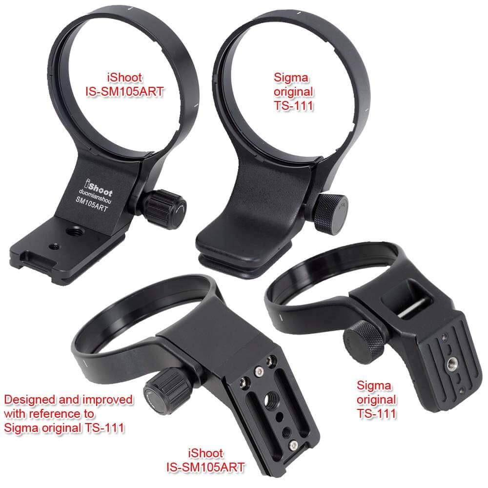 iShoot 82mm Lens Collar Tripod Mount Ring Compatible with Sigma 100-400mm f/5-6.3 DG DN OS & 105mm f/1.4 DG HSM Art, Lens Support Holder Bracket