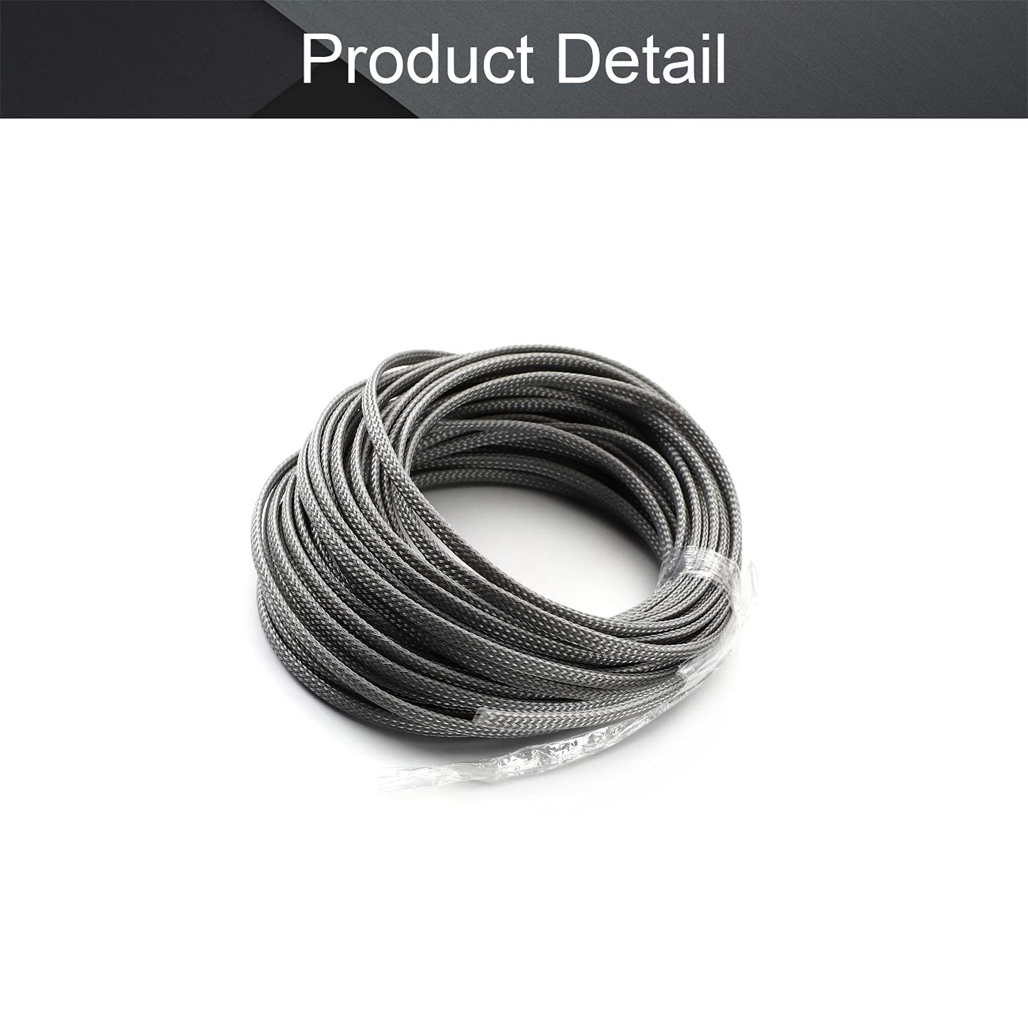 Othmro 32.8ft/10Meter PET Expandable Braided Cable Sleeve, 3/16 Inch Flexible Wire Loom Cord Protector, Cable Management Sleeve Cord Cover for Audio