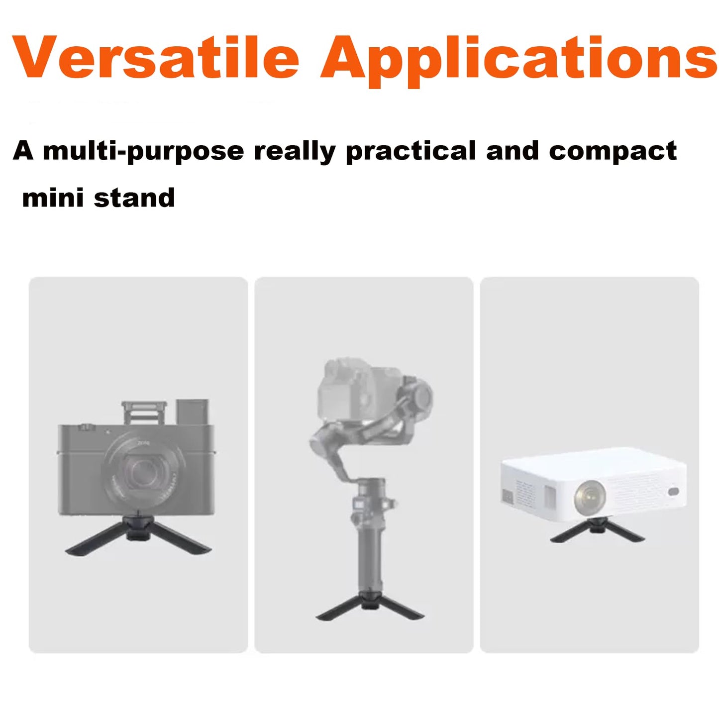 2 Pack Mini Tripod Compatible with DJI Osmo Pocket 3 & 2 Portable Camera Tripod Desktop Stand Practical Digital Equipment Accessories Camera Parts