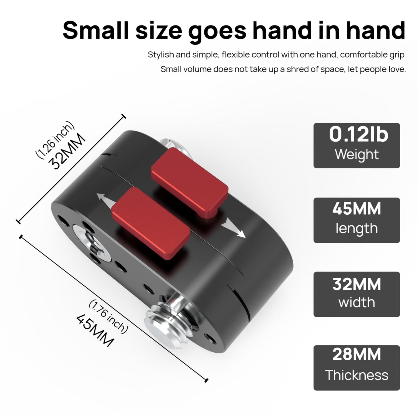 DINESK Mini Lock Quick Release Plates,Quickly and Securely Attach and Detach Accessories with 1/4” or 3/8” Screw for Camera,Monitor,Other Accessories