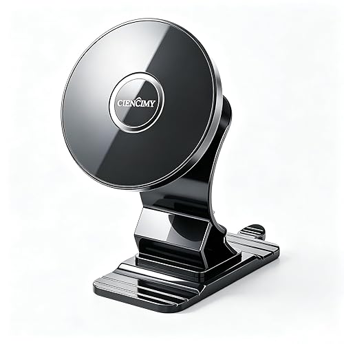 Ciencimy Compatible with Magsafe Car Mount, Magnetic Dashboard Car Mount Fit for MagSafe Case iPhone 16 15 14 13 12 Pro Max Mini Plus, 360°
