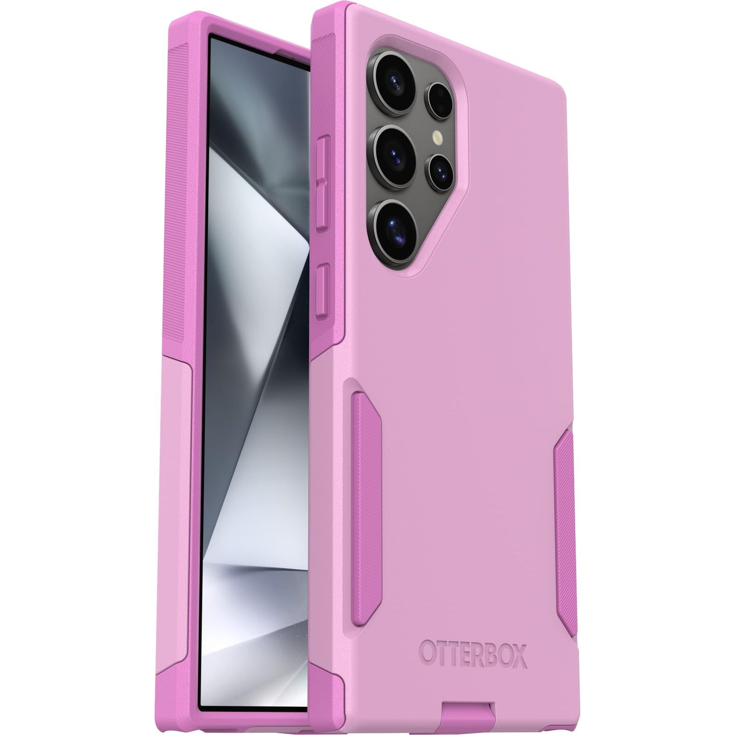 OtterBox Samsung Galaxy S24 Ultra Commuter Series Case - Run Wildflower (Pink), Slim & Tough, Pocket-Friendly, with Port Protection
