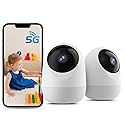 Indoor Security Camera, 5&2.4Ghz WiFi Cameras for Home Security, Pet/Baby Motion/Sound Detection, Auto Tracking, 2-Way Audio, Siren, Compatible