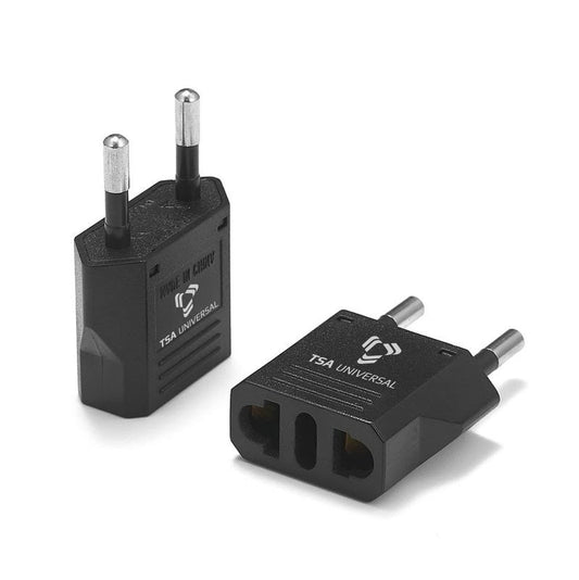 United States to Mongolia Travel Power Adapter to Connect North American Electrical Plugs to Mongolian Outlets for Cell Phones, Tablets, eReaders