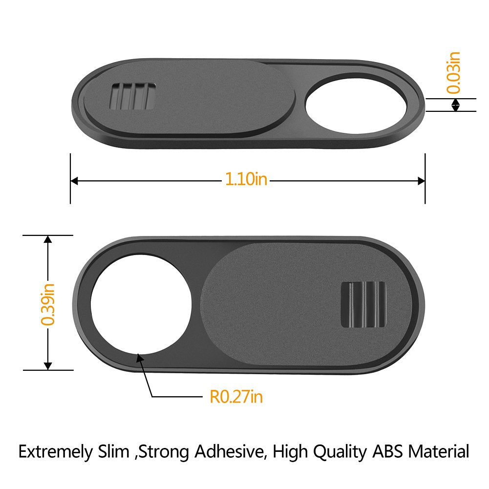 Webcam Cover, 0.035 Inch Ultra-Thin Slider Camera Cover for MacBook Pro, Laptop, Mac, PC, Surfcase Pro, iPhone, Protecting Your Digital Life (2 PCS)