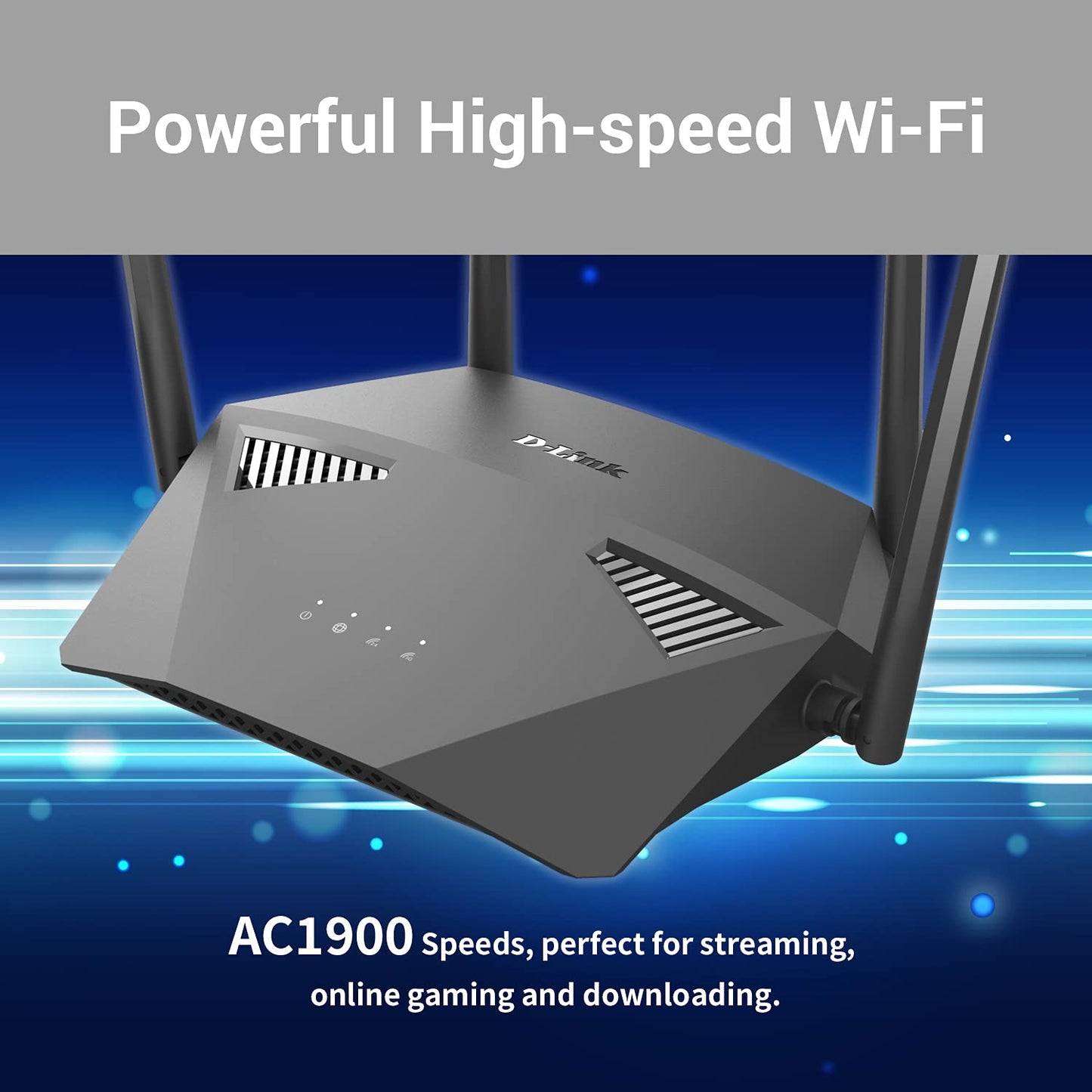 D-Link DIR-1950 IEEE 802.11ac Ethernet Wireless Router - 2.40 GHz ISM Band - 5 GHz UNII Band - 4 x Antenna(4 x External) - 237.50 MB/s Wireless Speed