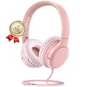 DyBaxa Kids Headphones, Wired Foldable On-Ear Headphones for Kids, Volume Limiter 94dB, Kid Headphones for School Classes Travel, 3.5mm Jack Kids