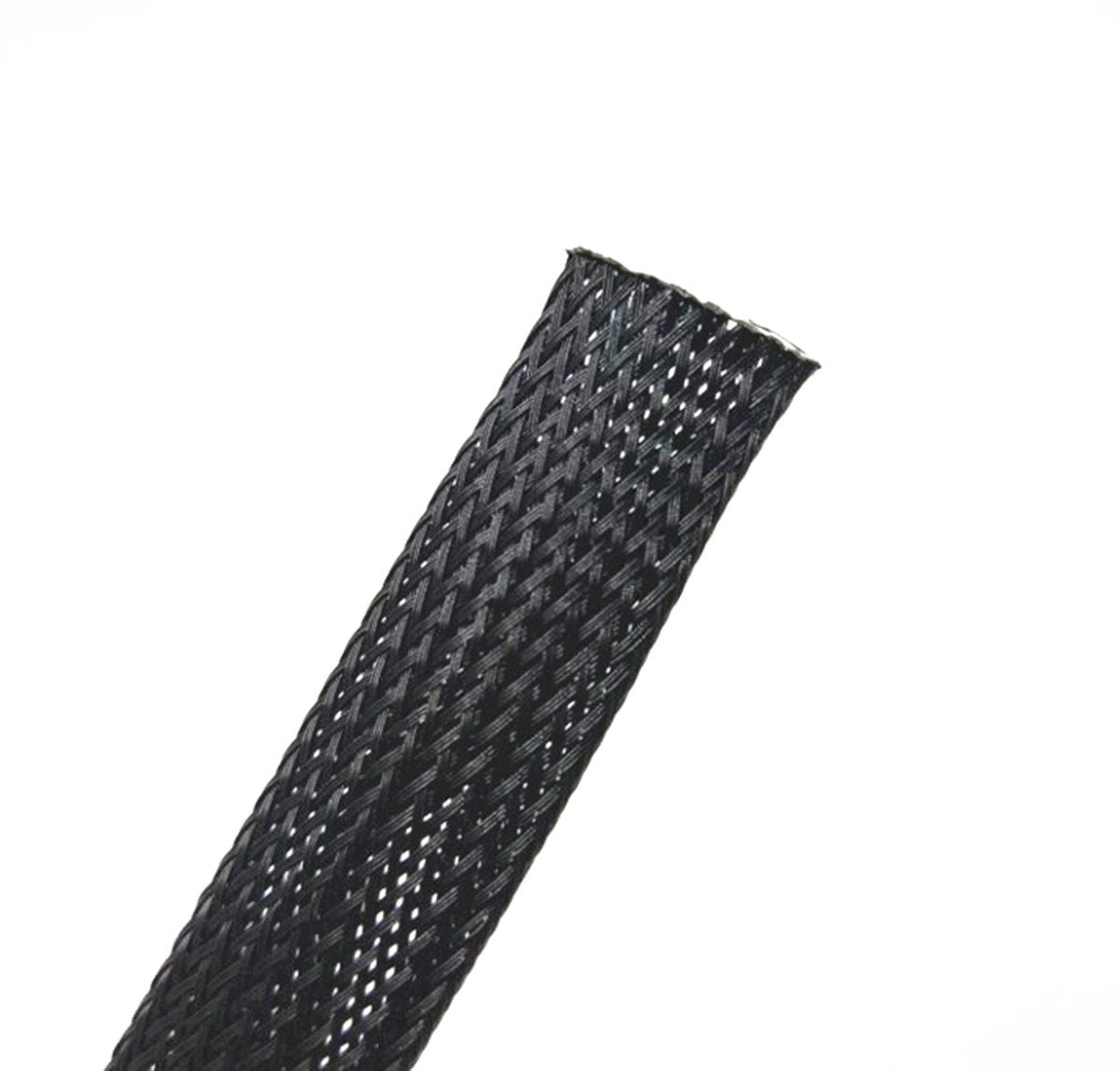 Wang-Data 25ft-1.25" PET Expandable Braid Sleeving -Black -Cable Management Sleeve Cord Organizer for wrap & Protect Cables