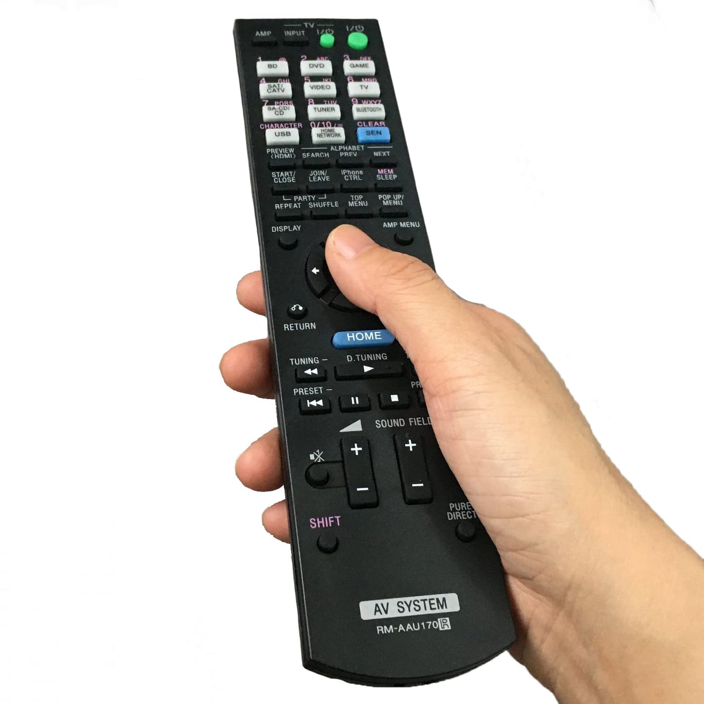 Replaced Remote Control Compatible for Sony STR-DN840 RMAAU170 149205111 STR-DH740 RMAAU168 149204911 Audio/Video AV Receiver Home Theater System