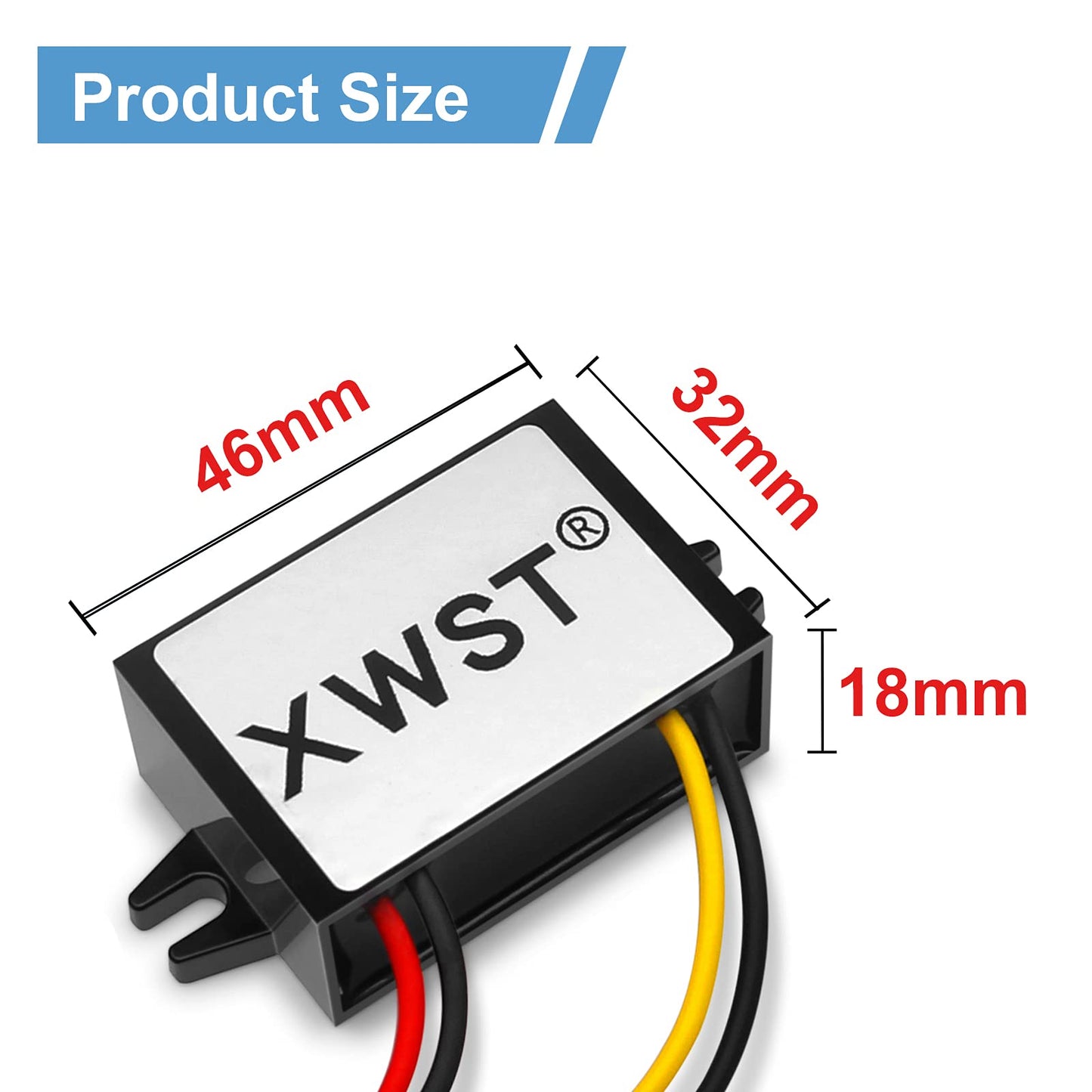 XWST DC DC 8-85V to 5V USB Converter 12V 24V 36V 48V 60V 72V to 5V 3A 15W with Micro and USB Output Power Adapter Converter Voltage Buck…