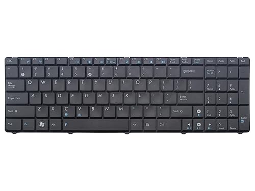 New Laptop Keyboard Replacement for Asus K50 K50A K50C K50I K50AB K50IJ K50AD K50AF P50 P50IJ K51 K51AE K51AB K51AC K51A K51IO, US Layout Black Color