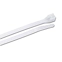 Calterm 73284 DoubleLock Cable Tie, 14 Inch. lbs. Tensile Strength, Wire / Cord Management Industrial and Household Use, Nylon Zip Tie, 100 Pk.