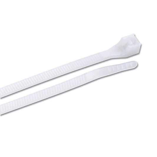 Calterm 73284 DoubleLock Cable Tie, 14 Inch. lbs. Tensile Strength, Wire / Cord Management Industrial and Household Use, Nylon Zip Tie, 100 Pk.