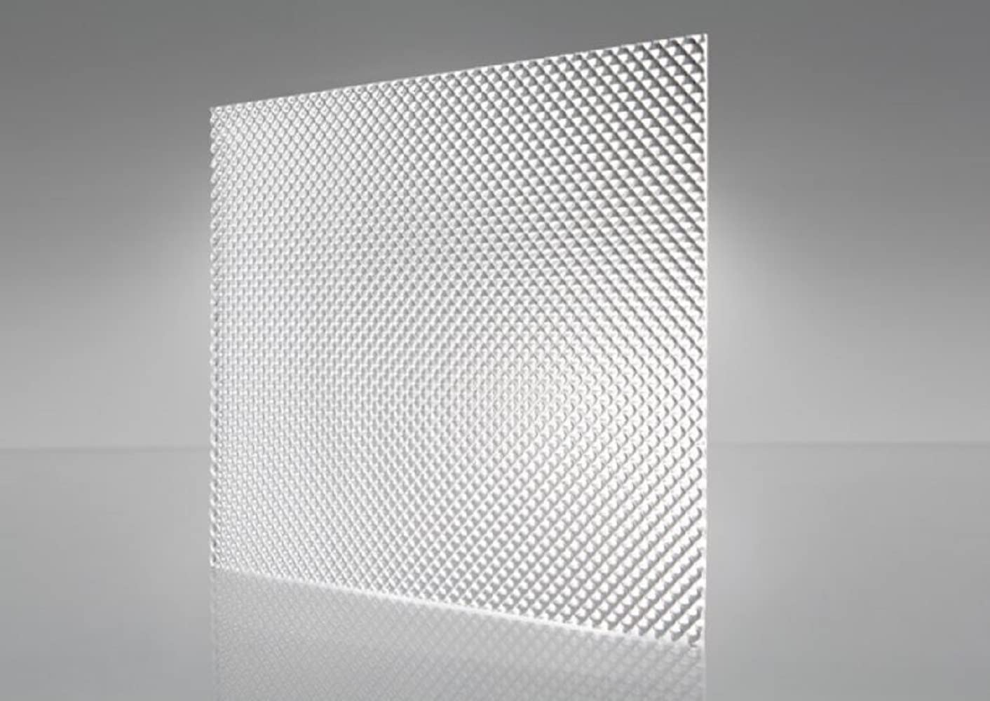 Lighting Panel Acrylic Cover| Clear Acrylic Prismatic Lighting Panel | Heavy Duty | 0.125" Thickness | Fluorescent Lighting for Overhead Fixtures | 4