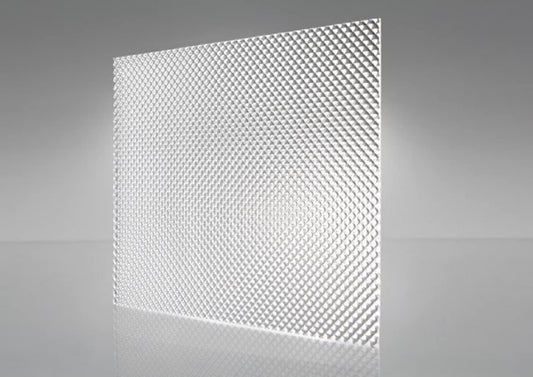 Lighting Panel Acrylic Cover| Clear Acrylic Prismatic Lighting Panel | Heavy Duty | 0.125" Thickness | Fluorescent Lighting for Overhead Fixtures | 4