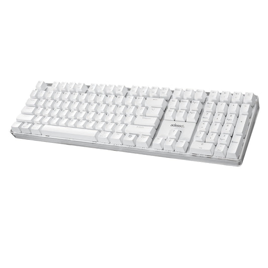 Adesso AKB-680UW Mechanical Keyboard with Copilot AI Hotkey - Brown Switch, Multi-OS Compatible | Enhanced Productivity with Tactile and Quiet Feel
