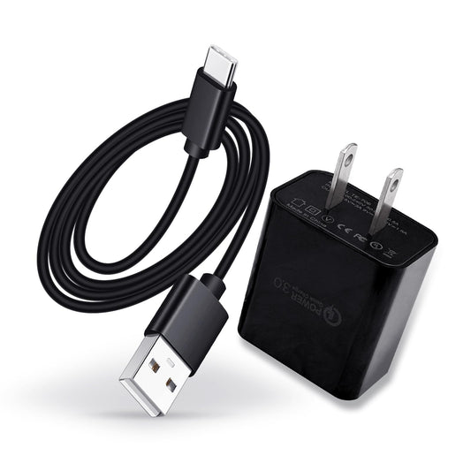 QC3.0 18W Fast Quick Charger for Oculus Meta Quest 3S, Quest 2 Pro, Meta Quest 2 VR Headset USB C Charger Charging Cable Cord 6.5 FT?Black?
