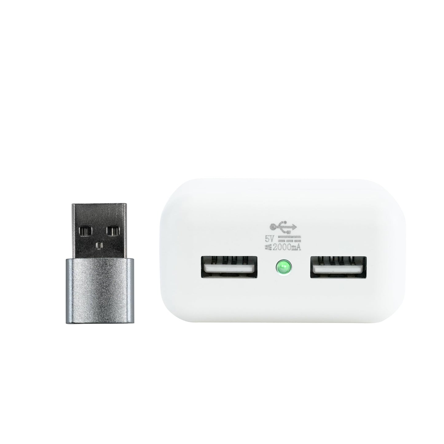 Clamp N Charge USB Charging Adapter | Clip-On USB Charging Station with USB-A and USB-C Ports | Charges iPhones, Androids, Laptops, Tablets, Earbuds
