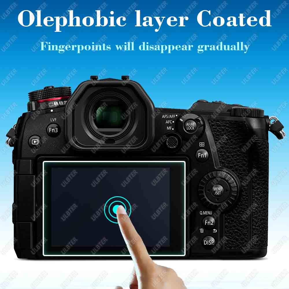 ULBTER Screen Protector for Panasonic LUMIX G7 G8 4K Digital Camera & Hot Shoe Cover 0.3mm 9H Hardness Tempered Glass Flim, Anti-Scrach