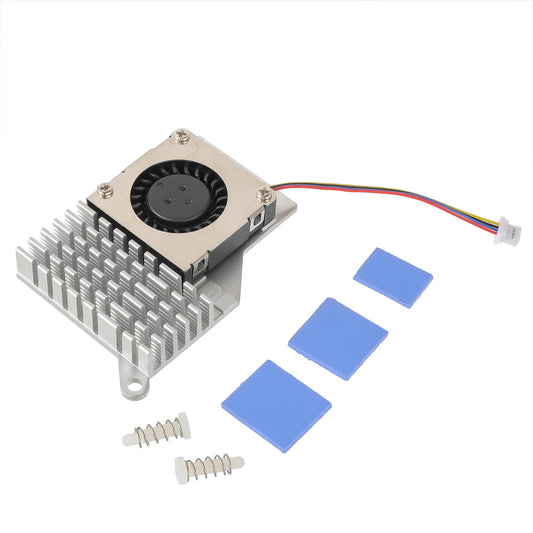 EPLZON Active Cooler for Raspberry Pi 5 4GB/8GB Combines Temperature Controlled Blower Fan and Aluminium Heatsink Come with Thermal Tapes