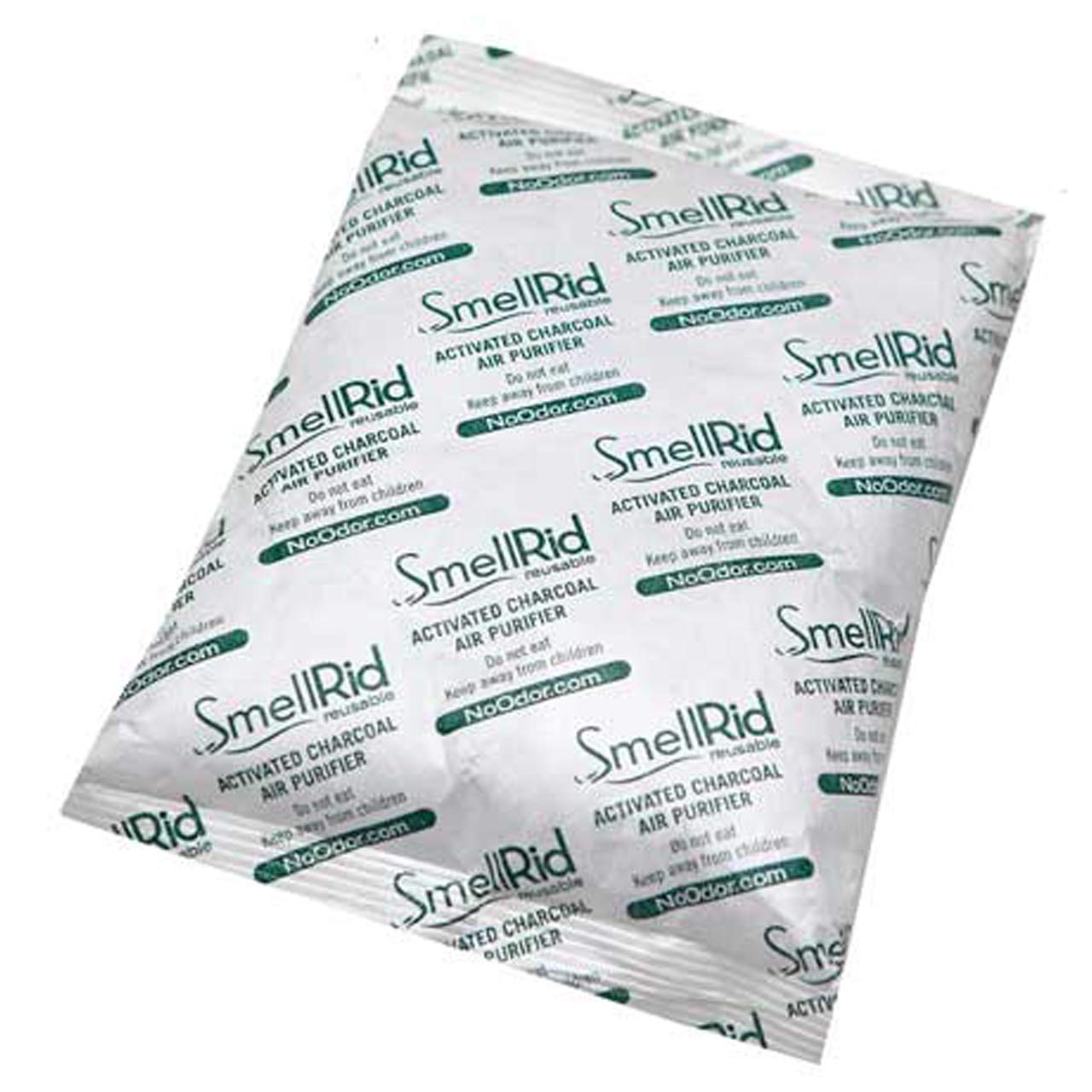 SMELLRID Reusable Activated Charcoal Air Purifier & Smell Eliminator [1 Pack] - XX Large 500g (7.5" x 8.7") Pack Treats 250 Sq. Ft. - Premium Natural
