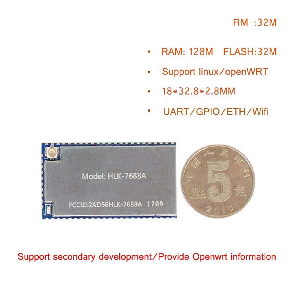 Taidacent IoT Intelligent Serial Port to WiFi Wireless Router Module 7688A OpenWrt Router Secondary Development Wireless WiFi Router MT7688 (Very