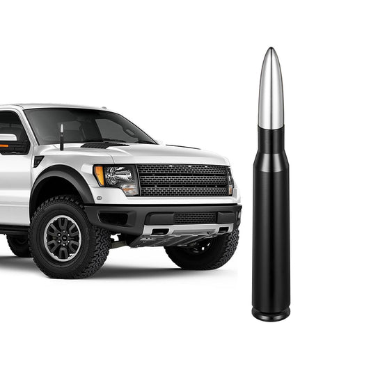 Z-oneMart 5.4" Car Truck Bullet Antenna for GM Chevy Silverado 1500 2500 3500 HD Avalanche Ford F150 F250 F350 Heavy Duty Pickup Trucks Accessories