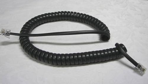 Charcoal (aka black) 9' Ft Short Handset Cord Compatible with Avaya Phone 9400 9500 9600 J100Series IP Digital 9608G 9610 9610G 9611G 9620 9620L 9630