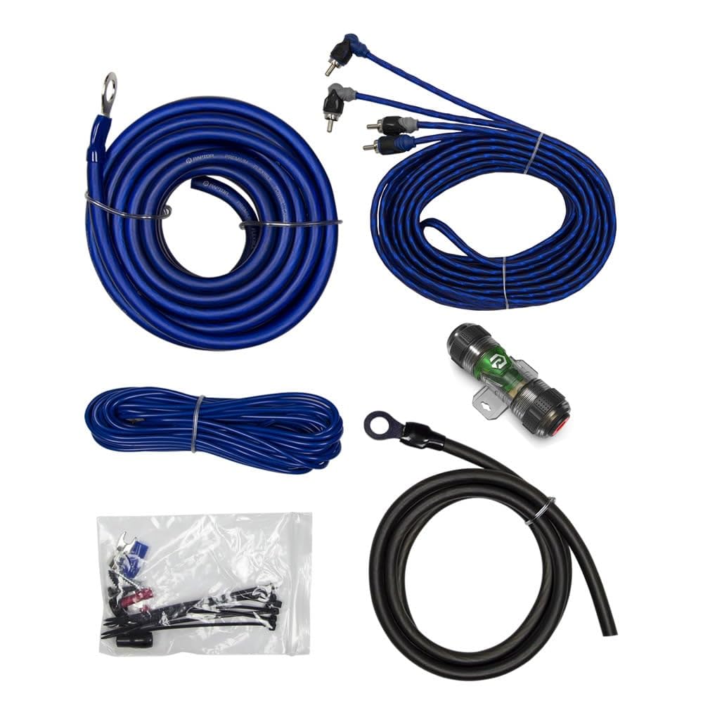 RAPTOR BY METRA ELECTRONICS MID SERIES 360W 8 AWG AMP KIT WITH RCA CABLE - R4A8