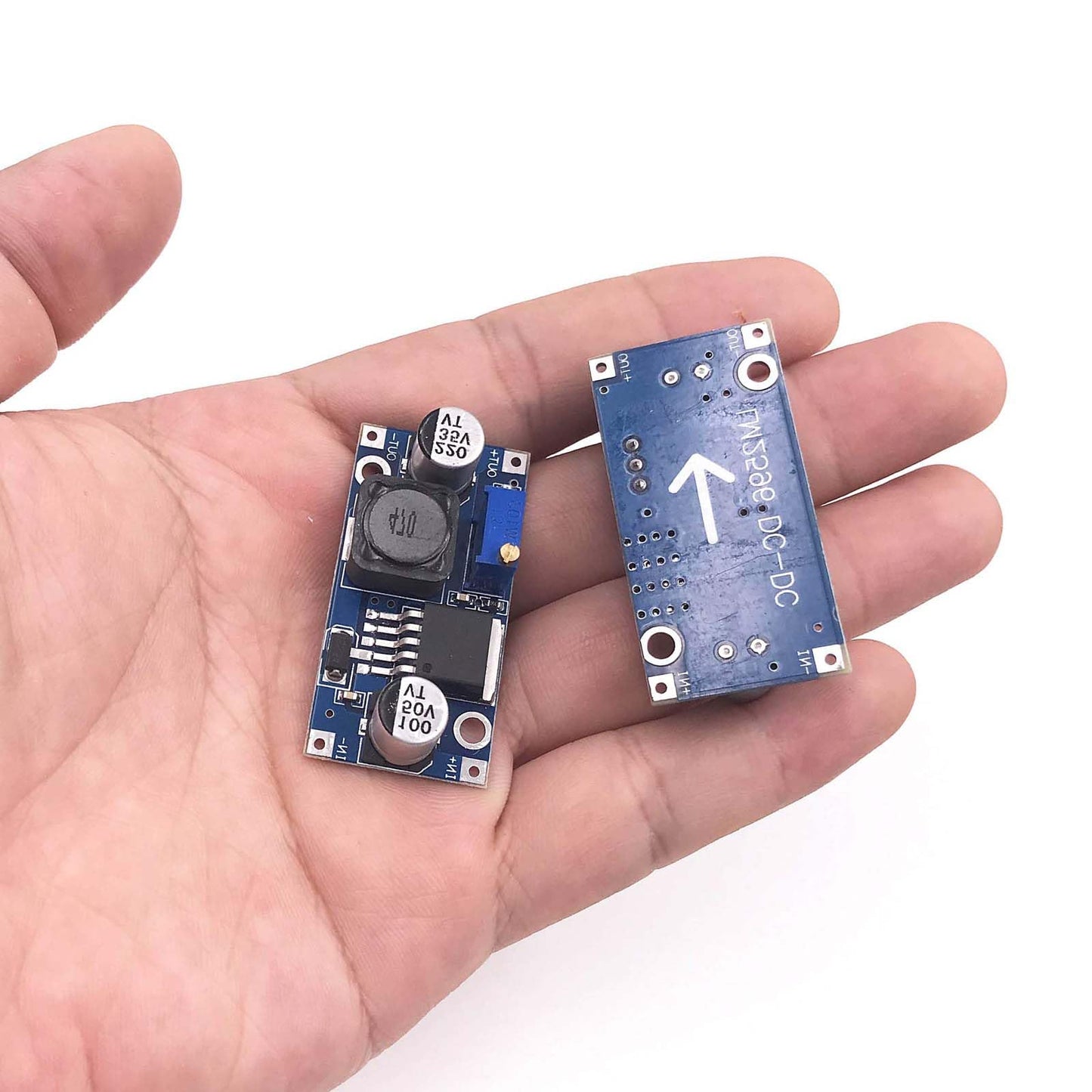 KEAcvise 2-Pack LM2596 DC-DC Buck Converter - Adjustable Step-Down Voltage Regulator 3.2V-40V Input to 1.25V-35V Output (3A Max)