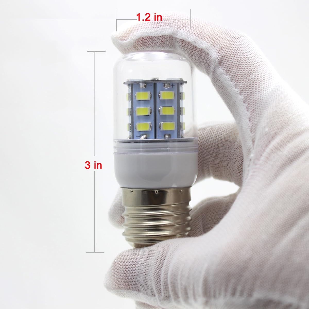ＷeiXuan LED Refrigerator Bulb KEI D34L, E26 LED Light, 3W 120V 400LM Equivalent 40W, 5304511738 Frigid-aire Bulb, Pack 2 (White)