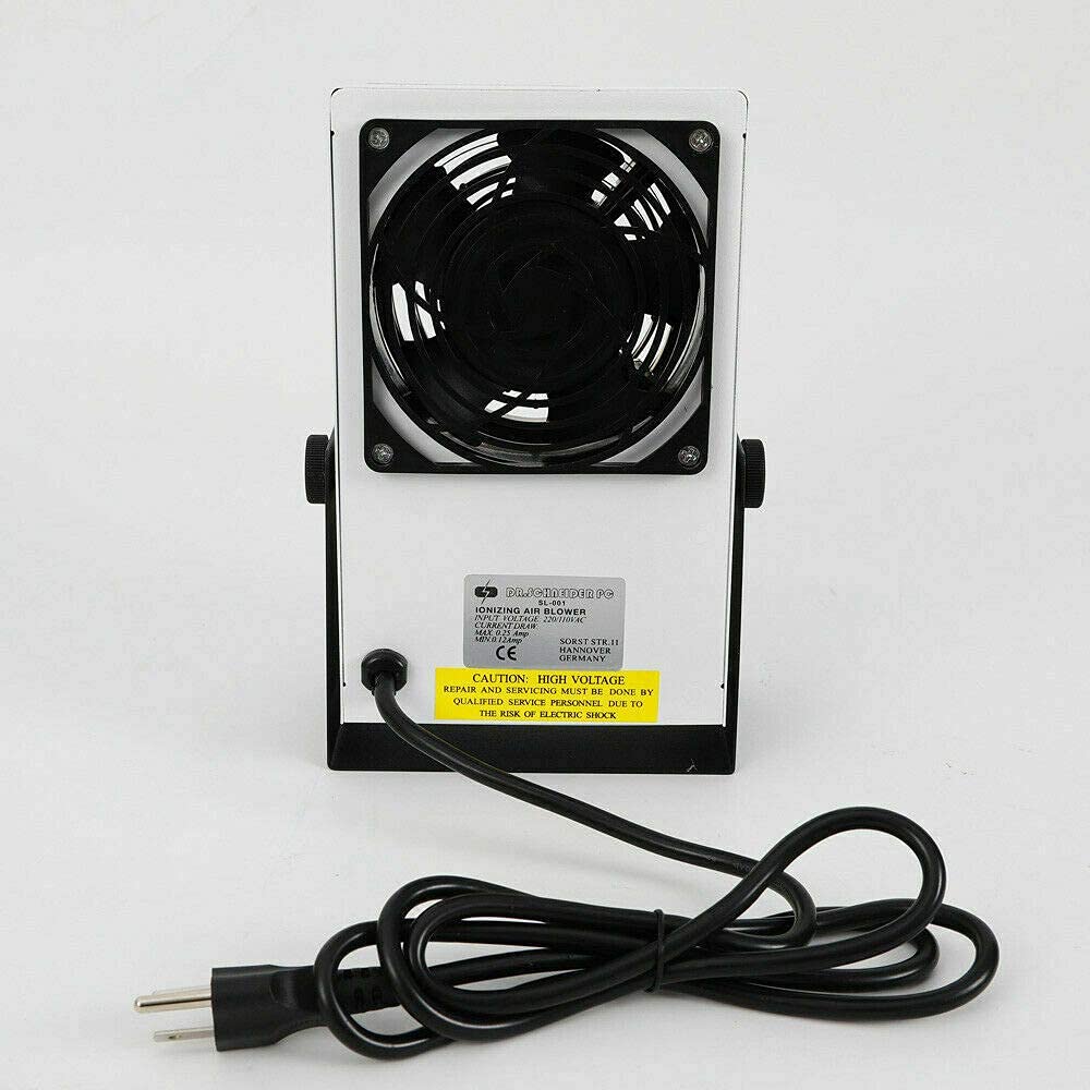 Ionizing Air Blower Fan Discharge Static Eliminator Anti-Static Ionizer Machine Anti Electrostatic Ion Blower Anti-Static Desktop Ionizer Eliminator