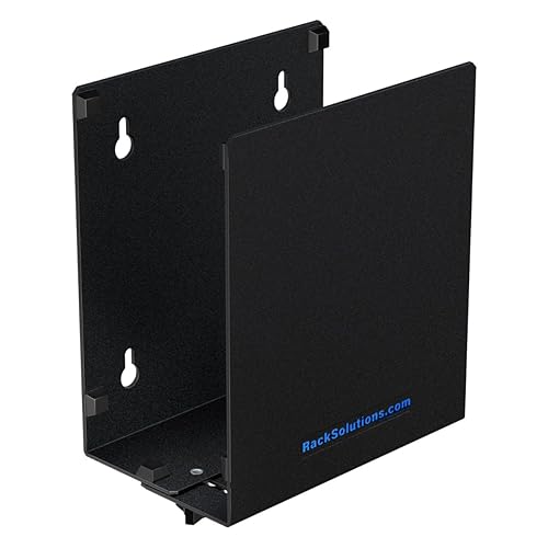RackSolutions Adjustable Universal PC Wall Mount Clamp - Versatile Mounting Solution