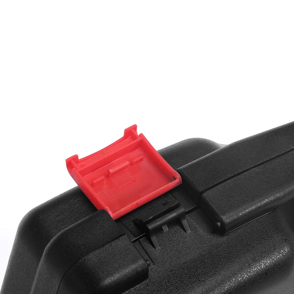 AOOCY Small Hard Carrying Case with Pluck Foam Interior for iPhone, GoPro, Camera, and More- Outer Size 9.3 x 7.5 x 2 Inches, Black