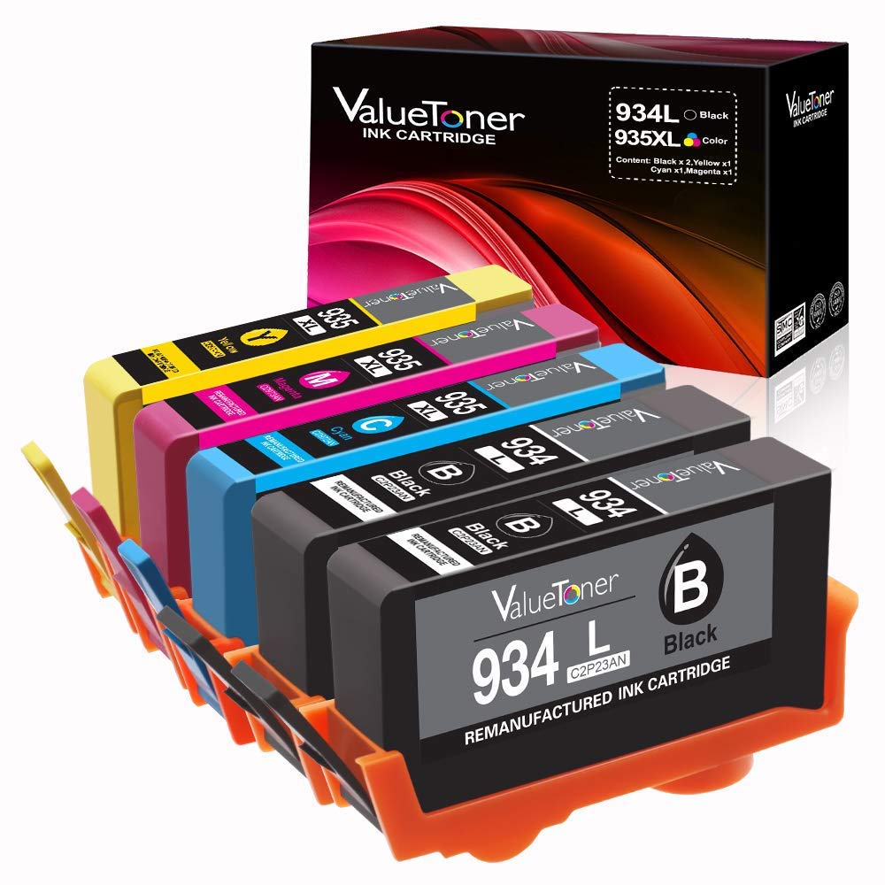 Valuetoner Remanufactured Ink Cartridge Replacement for HP 934XL 935XL 934 XL 935 XL for Officejet Pro 6812 6815 6220 6230 6830 6835 6820 Inkjet