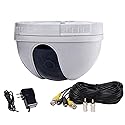 VideoSecu CCTV Dome Security Camera Color CCD Wide Angle 420TVL Home Video Surveillance with Power Supply, Extension Cable and Bonus Warning Decal 1VL
