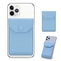 YUNCE Self Adhesive Cell Phone Leather Wallet Stick On Card Holder fits Most Credit Card Holder Pocket Wallet for Men Women - RFID Blocking Sleeve