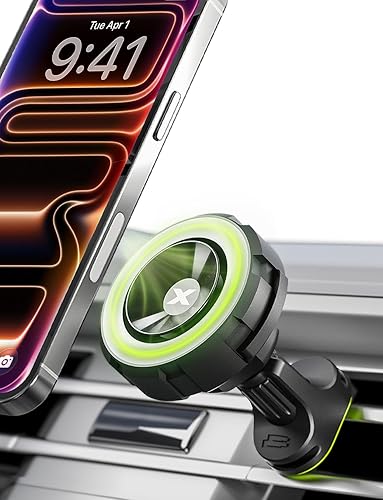 Bracketron Magnetic Car Mount for Cell Phone, MagAlign Max Car Vent Phone Mount?Strongest Magnetic+ Suction?, Vent Phone Mount for Car for iPhone 17