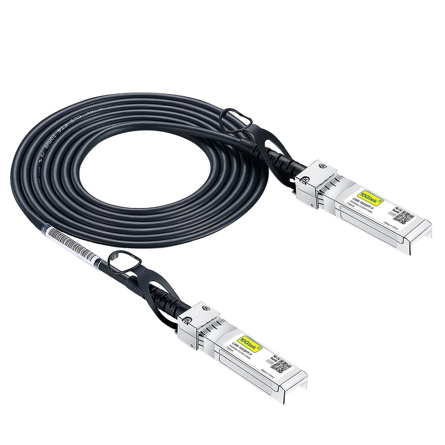 10Gtek SFP+ DAC Twinax Cable - 10GBASE-CU Passive Direct Attach Copper SFP Cable for Cisco SFP-H10GB-CU2M, Ubiquiti UniFi UC-DAC-SFP+, Meraki