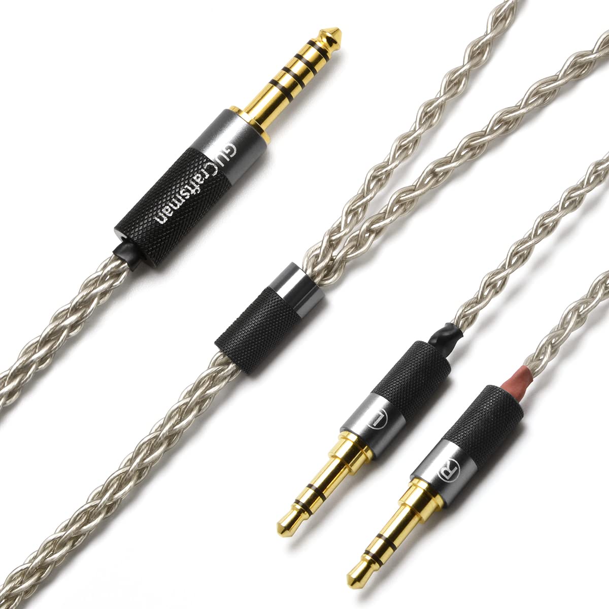 GUCraftsman 6N Single Crystal Silver Upgrade Cable 3.5mm/4.4mm/4Pin XLR Headphone Cable for HIFIMAN SUSVARA Ananda Arya SUNDARA Edition XS HE1000se…