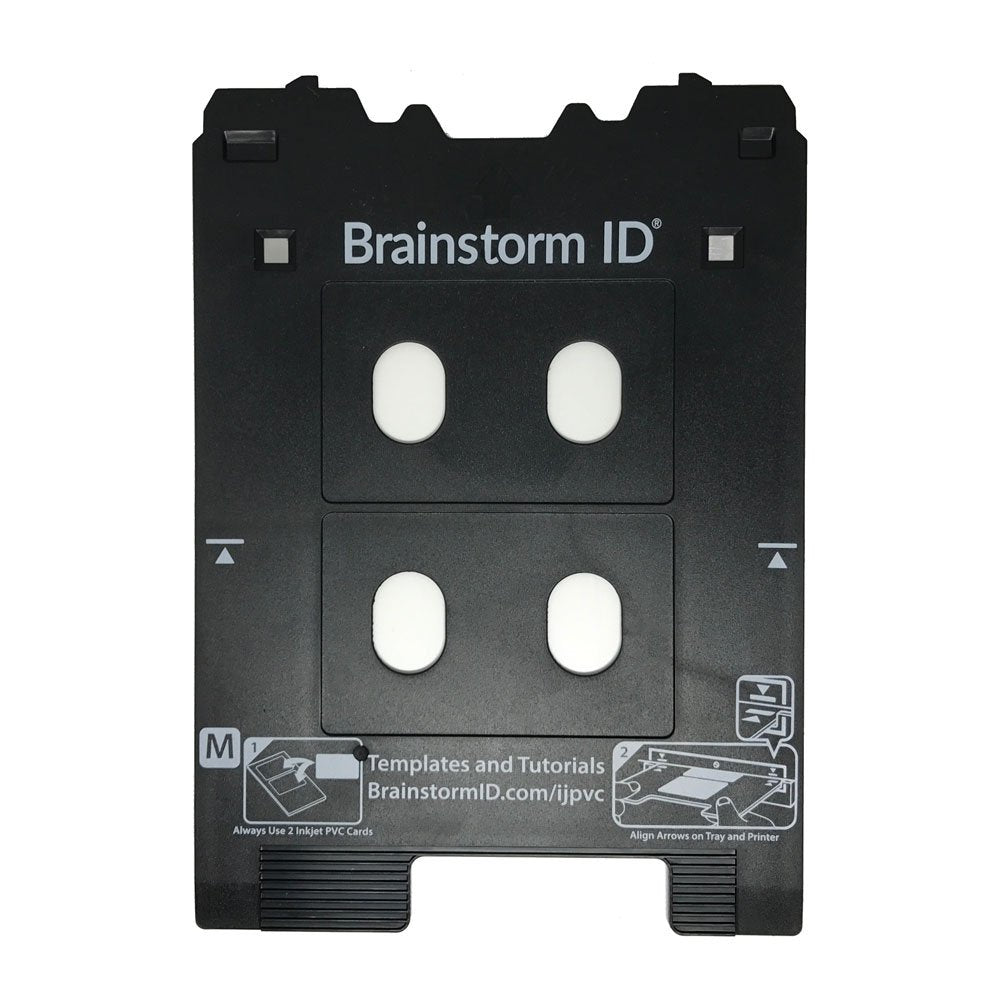Brainstorm ID Inkjet PVC Card Tray for Canon PIXMA TS80XX, TS81XX, TS90XX, TS91XX Series Printers (Canon M Tray Printers)