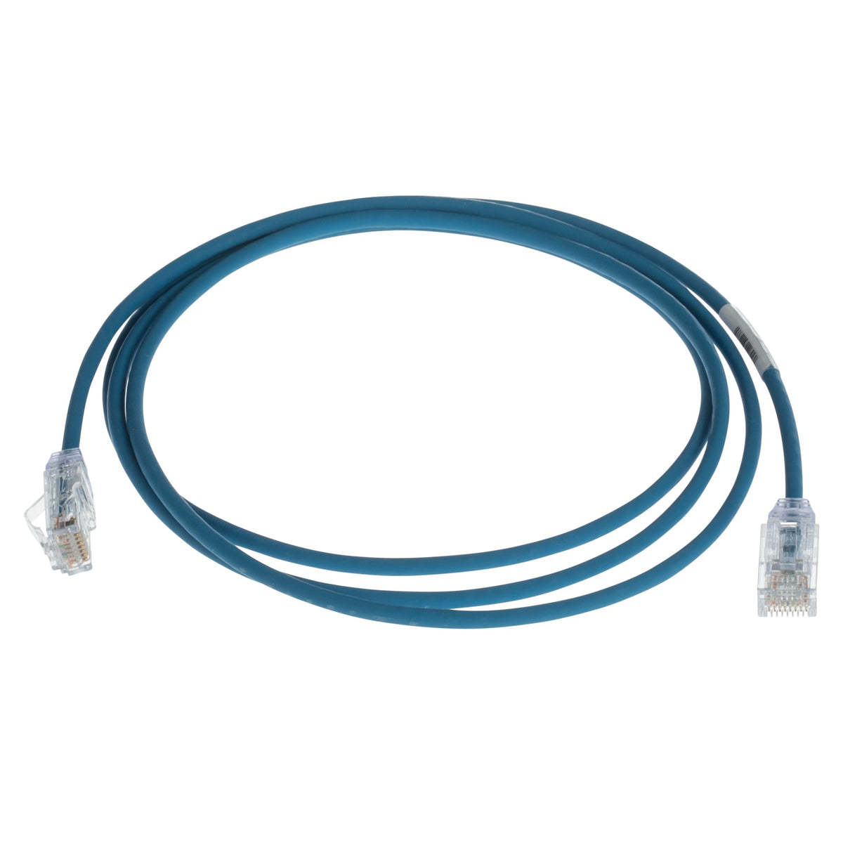 Panduit Cat 6 UTP Patch Cord, 28 AWG Stranded Copper, 5 ft, Blue, RJ45 TX6 Modular Plug, CM/LSZH, RapidID Compatible