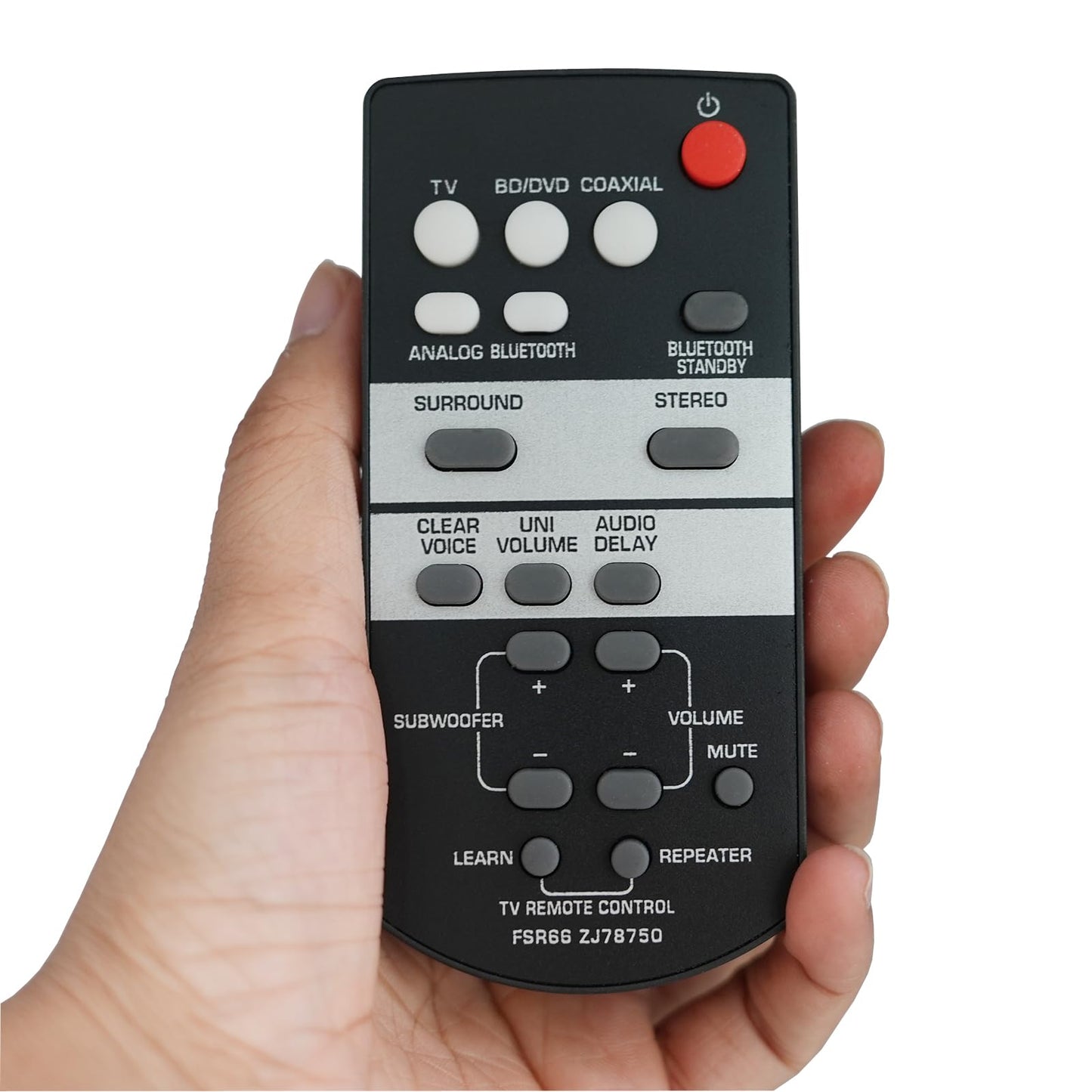 Replaced Remote FSR66 for Yamaha YAS-107 YAS-207 YAS 106 YAS-203 ATS-1070 ATS-1060 ATS-1030 ZJ78750 ATS1050 ATS-1050 YAS-105 YAS-103 ATS1080 YAS-1080