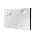 HWAYO 1TB External Hard Drive Portable 2.5'' Ultra Slim HDD Storage USB 3.0 for PC, Laptop, Mac, Chromebook, Xbox One (Silver)