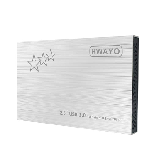 HWAYO 1TB External Hard Drive Portable 2.5'' Ultra Slim HDD Storage USB 3.0 for PC, Laptop, Mac, Chromebook, Xbox One (Silver)