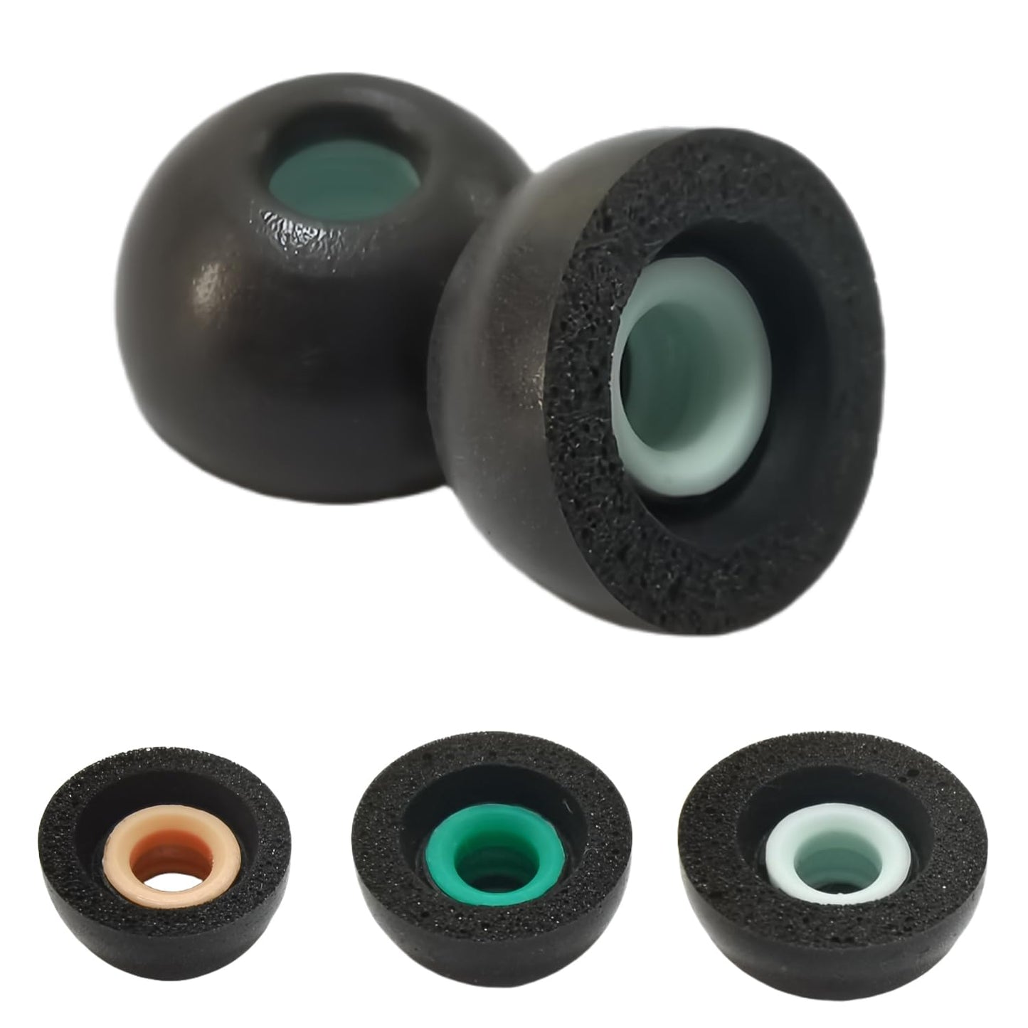 Universal Memory Foam Tips Small Earbud Tips Replacement Ear Tips Foam Fit 4.0mm~6.0mm Wireless Earbuds, Extra Small Earbuds Tips, LMS Black
