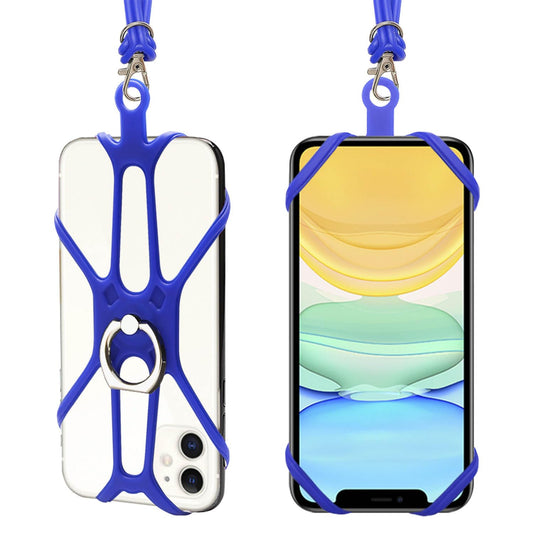 Kinizuxi 2 Packs Cell Phone Lanyard Holder Crossbody Neck Strap with Phone Ring Grip, Universal Smartphone Lanyard for iPhone Lanyards Around the Neck